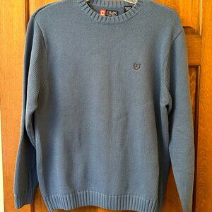 Cotton blue/grey men's sweater
